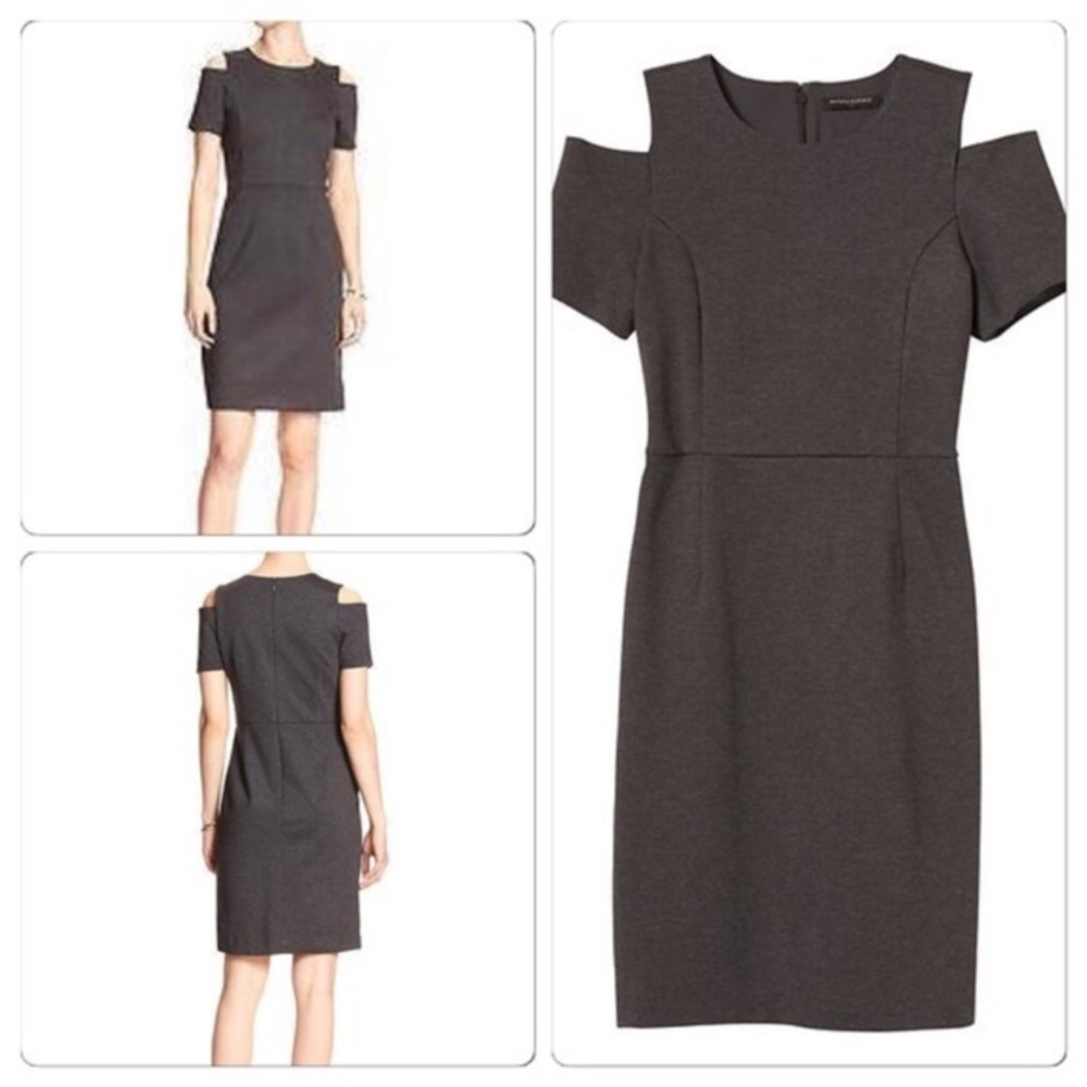 Banana Republic Cold Shoulder Career Dress